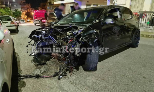 Σοβαρό τροχαίο έγινε τα ξημερώματα της Τρίτης στη Λαμία 