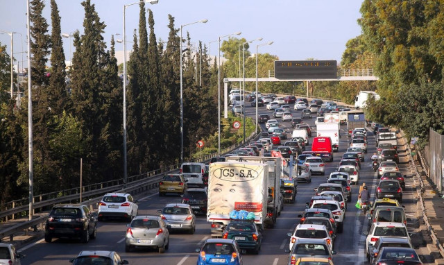 Κίνηση live: Μποτιλιάρισμα στον Κηφισό λόγω τροχαίου