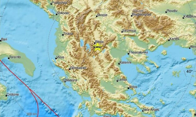 Χάρτης σεισμού