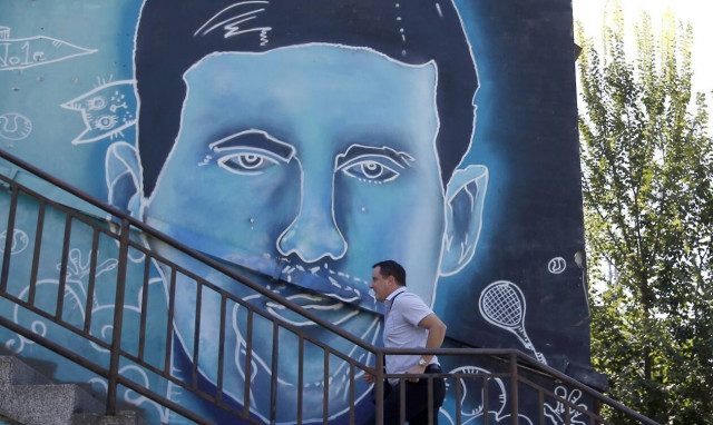 Γκράφιτι του Τζόκοβιτς στη Σερβία