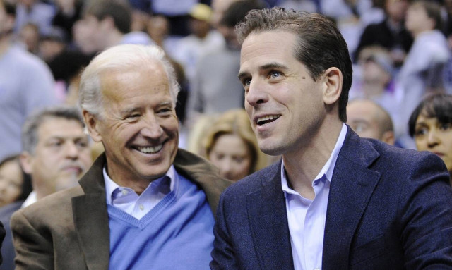 O Τζο Μπάιντεν με το γιό του, Χάντερ