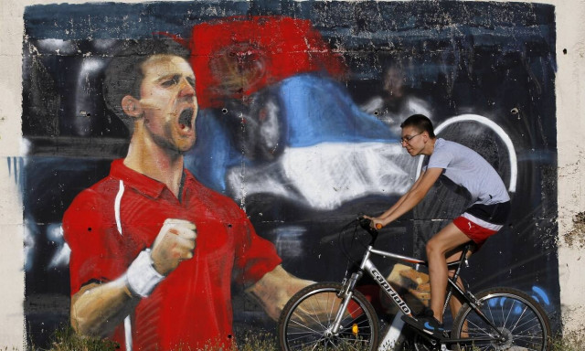 Γκράφιτι με τον Νόβακ Τζόκοβιτς