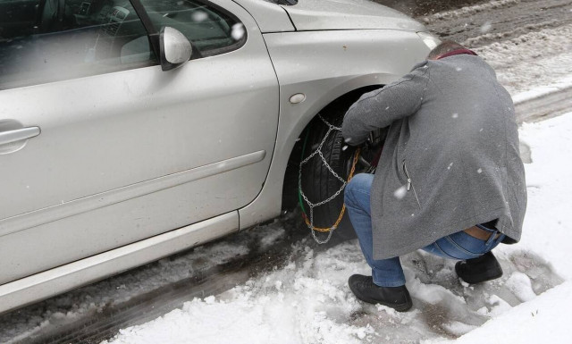 Κακοκαιρία «Ελπίδα»: Πού χρειάζονται αντιολισθητικές αλυσίδες στην Κεντρική Μακεδονία
