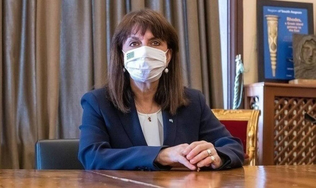 President Sakellaropoulou congratulates Mattarella on his re-election as Italy's president