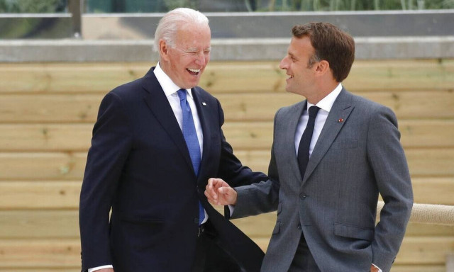 Τζο Μπάιντεν - Εμανουέλ Μακρόν