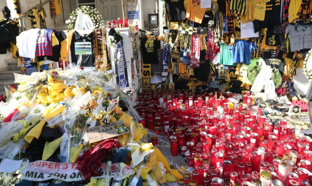 Πίνακας με τον 19χρονο Άλκη στο σημείο της δολοφονίας του