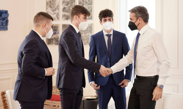 Μητσοτάκης σε μαθητές ομάδας ρομποτικής: Χαίρομαι που το μάθημα μπαίνει σε όλη την εκπαίδευση