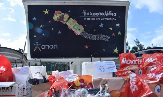 6.780 παιδικές ευχές πραγματοποιήθηκαν μέσα από τα Ευχοστολίδια του ΟΠΑΠ