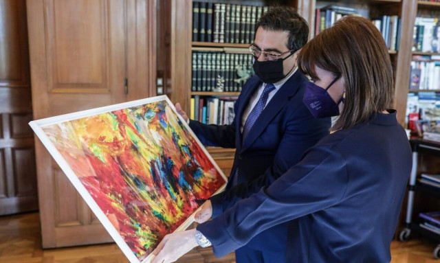 Συνάντηση της Προέδρου της Δημοκρατίας με τον Γενικό Γραμματέα Κοινωνικής Αλληλεγγύης