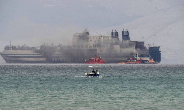 Charred body found in a truck on Euroferry Olympia, ten persons still missing