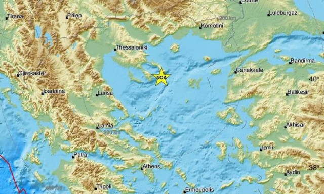 Σεισμός νότια του Αγίου Όρους (pics)