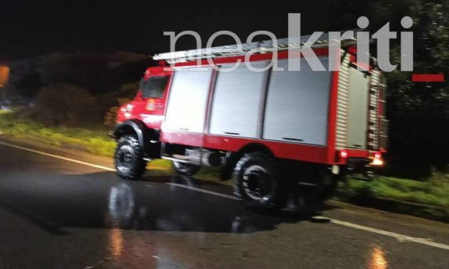 Κακοκαιρία - Κρήτη: Πλημμυρικά φαινόμενα και απεγκλωβισμοί - Κατολισθήσεις στο οδικό δίκτυο