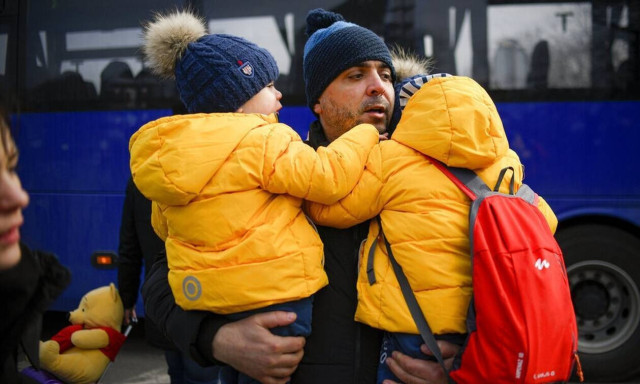 A total of 5,421 Ukrainian refugees have crossed the border since the start of the war