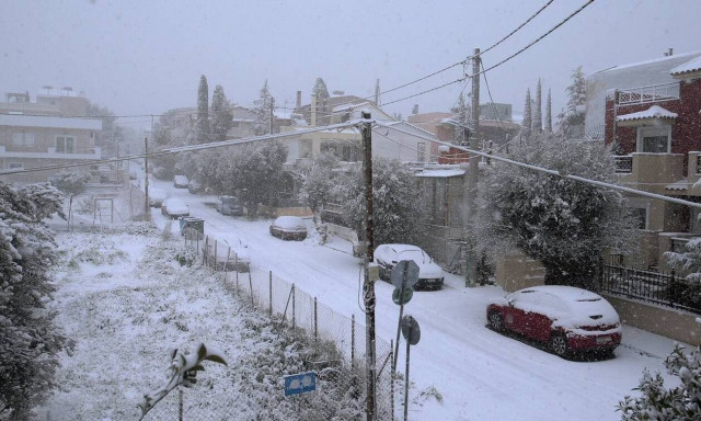 Κακοκαιρία Φίλιππος: Στα λευκά πολλές περιοχές της χώρας