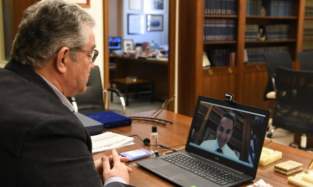 Κυριάκος Μητσοτάκης: Ενημέρωσε τον Κουτσούμπα για τη συνάντηση με Ερντογάν