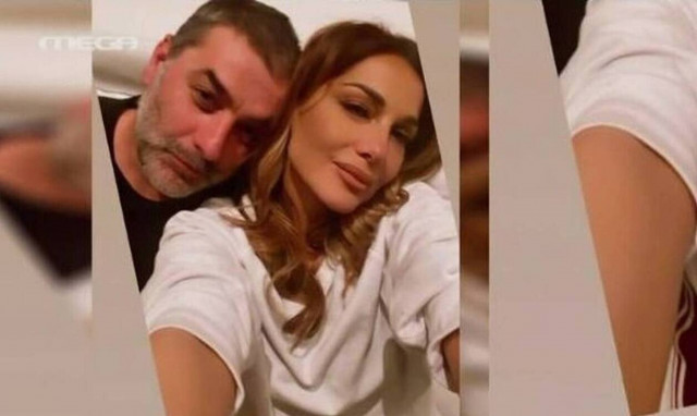 Ο Βασίλης Μπισμπίκης στο πλευρό της Δέσποινας Βανδή