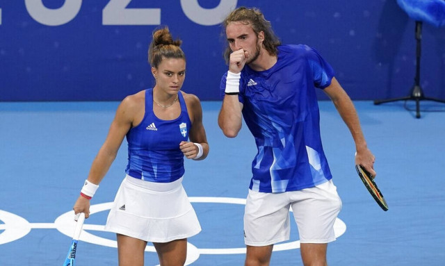 Μαρία Σάκκαρη και Στέφανος Τσιτσιπάς