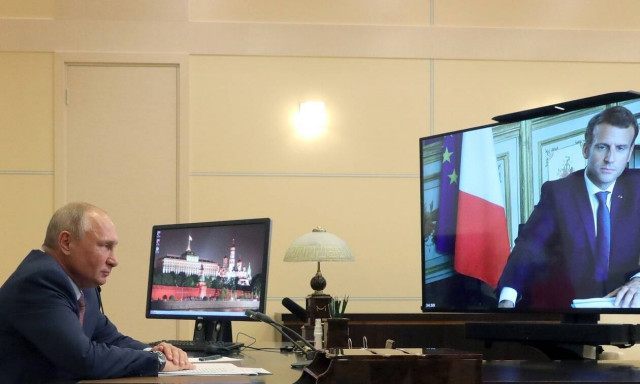 Πόλεμος στην Ουκρανία: Τηλεφωνική επικοινωνία Πούτιν - Μακρόν το απόγευμα της Τρίτης