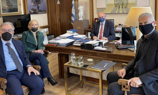 Πειραιάς: Συνάντηση Γιάννη Μώραλη με τον υπουργό Δικαιοσύνης το νέο Δικαστικό Μέγαρο