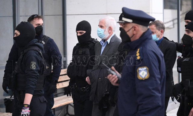 Φιλιππίδης: Στο δικαστήριο υπό ισχυρή αστυνομική συνοδεία για τη δεύτερη ημέρα της δίκης