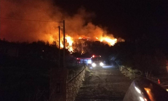 Φωτιά στην Ηλεία: Ανεξέλεγκτο το μέτωπο της πυρκαγιάς - Έφτασε στα πρώτα σπίτια