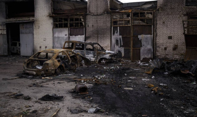 Εικόνες απόλυτης καταστροφής στο Χοστομέλ