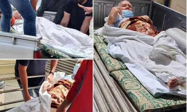 Έβαλαν τον παππούλη σε καρότσα γιατί δεν υπήρχε ασθενοφόρο!