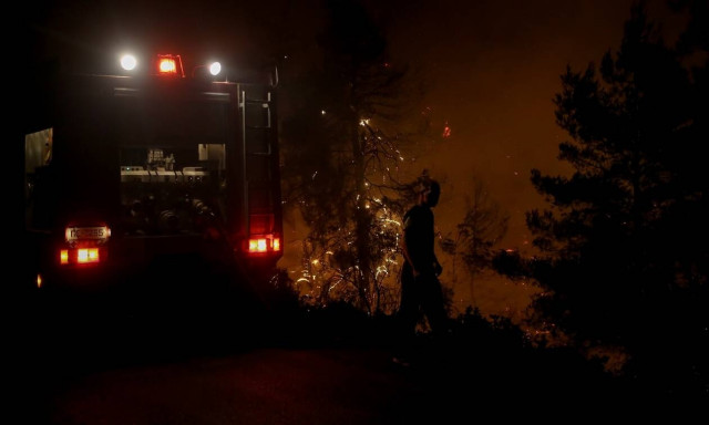 Υπό έλεγχο τέθηκε η πυρκαγιά στην Ευρωστίνη Κορινθίας            