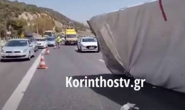 Athens-Corinth national highway traffic delays continue after accident