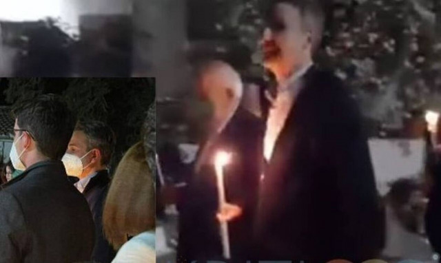 Κυριάκος Μητσοτάκης: Ανάσταση στις Κορακιές Χανιών για τον πρωθυπουργό και το γιό του