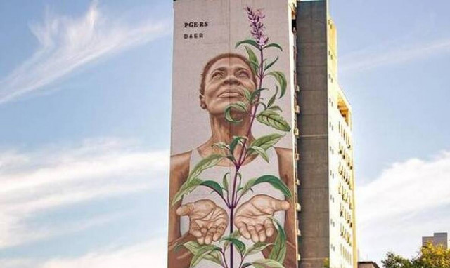 Μια τοιχογραφία στη Βραζιλία για την ταυτότητα, την κουλτούρα και τη δικαιοσύνη