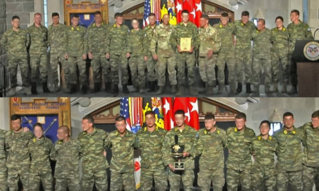 Διάκριση της Σχολής Ευελπίδων στο διεθνή διαγωνισμό δεξιοτήτων Sandhurst στις ΗΠΑ
