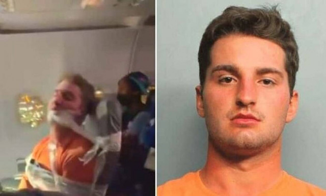 Απείθαρχος επιβάτης θώπευσε αεροσυνοδούς και τον έδεσαν με κολλητική ταινία στο κάθισμά του