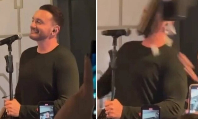 Χρήστος Μενιδιάτης: Το viral βίντεο με τον δίσκο με λουλούδια που «έσκασε» στο πρόσωπό του