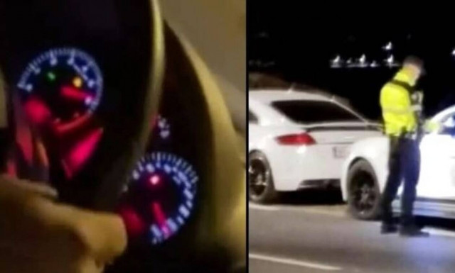 Bίντεο από κόντρες στην Αττική με το κοντέρ να δείχνει 260 χλμ/ωρα: «Καλό παράδεισο να έχεις»