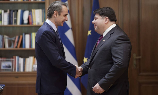 Η πρώτη συνάντηση Μητσοτάκη-Τσούνη στο Μαξίμου: Εξαιρετικό το επίπεδο σχέσεων Ελλαδας-ΗΠΑ