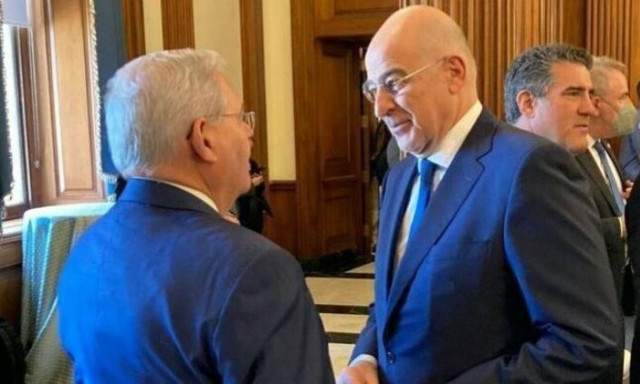 FM Dendias meets with US counterpart Blinken in Washington