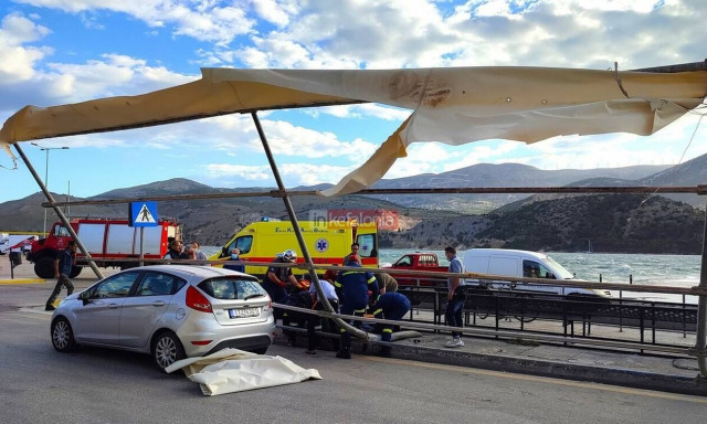 Συναγερμός στο λιμάνι του Αργοστολίου: Ο δυνατός άνεμος ξήλωσε στέγαστρο, τρεις τραυματίες