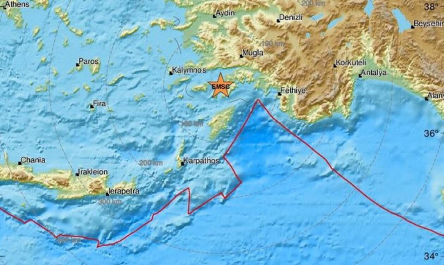 Σεισμός κοντά στη Σύμη (pics)