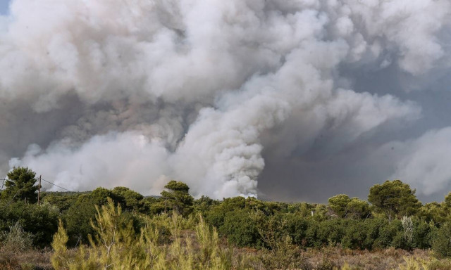 Μεγάλη φωτιά στο Ηράκλειο Κρήτης