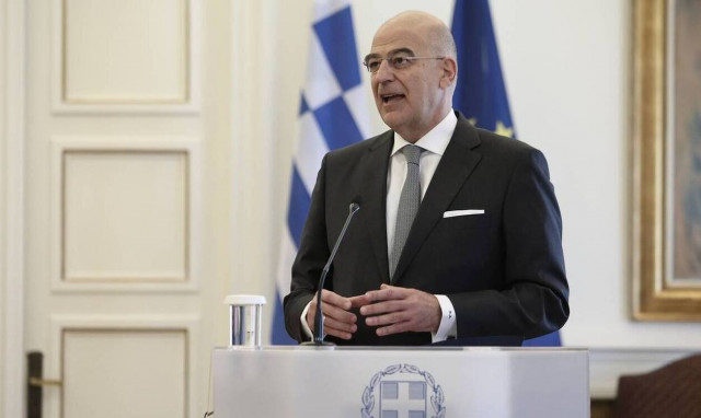 Greek FM Dendias hosts lunch for outgoing Israeli Ambassador Amrani