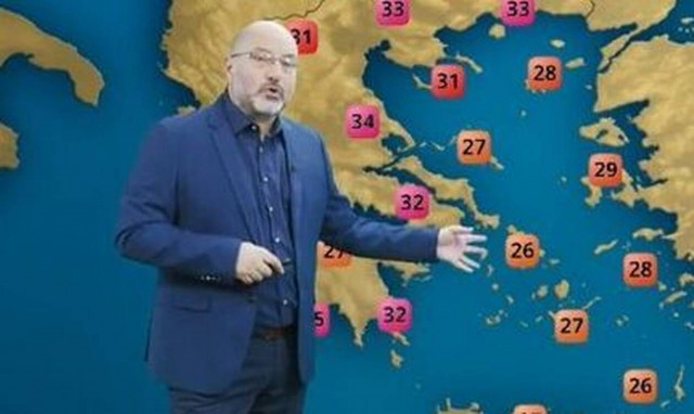 Σάκης Αρναούτογλου: 35άρια την Κυριακή και μετά... καταιγίδες και χαλάζι