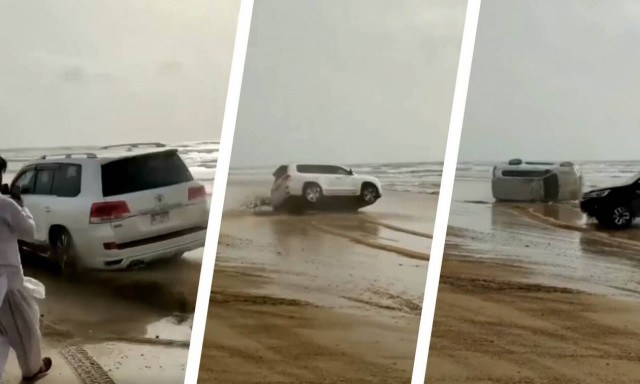 Πήγε να κάνει drift στην άμμο και την πάτησε