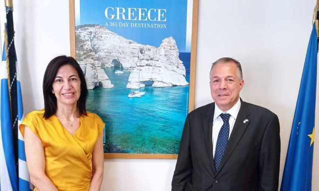 Συνάντηση Αναστασοπούλου με τον Πρόεδρο της ΠαΔΕΕ και Γερουσιαστή στις ΗΠΑ,  Λ. Ραπτάκη