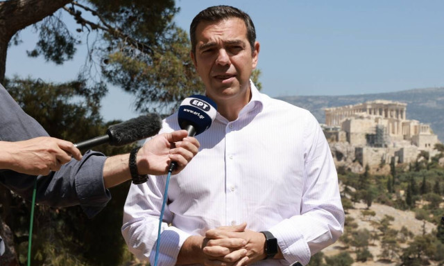 Tsipras meets with US Ambassador Tsunis