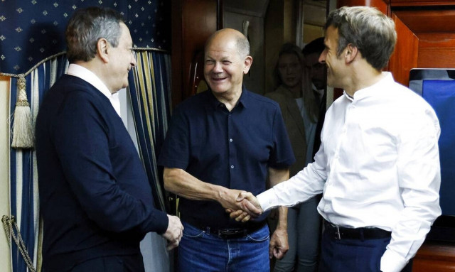 Ουκρανία: Ιστορική επίσκεψη Μακρόν, Σολτς και Ντράγκι στο Κίεβο - Τι θα πουν με τον Ζελένσκι