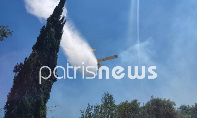 Αμαλιάδα: Μαίνεται η μεγάλη φωτιά στο Χάβαρι - Κοντά στο χωριό οι φλόγες