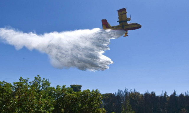 Φωτιά στην Ηλεία: Μάχη για τον οικισμό Λάτα - Ψάχνουν και το ενδεχόμενο εμπρησμού