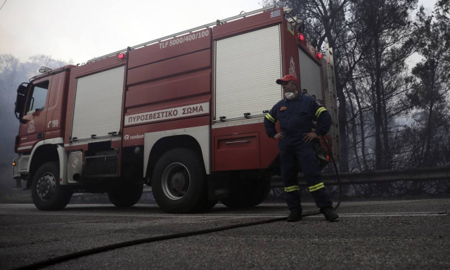 Φωτιά τώρα στο Βασιλικό Ευβοίας