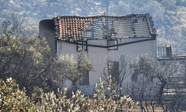 Φωτιά τώρα στο Πόρτο Γερμενό: Κάηκε σπίτι (pics+vid)